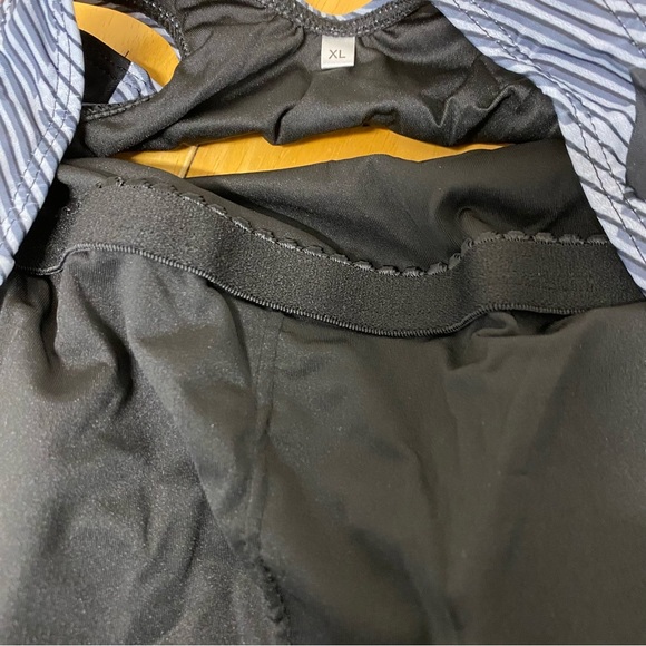 One Piece Swimsuit Size Large Womens Black Gray Stretch - Picture 8 of 12